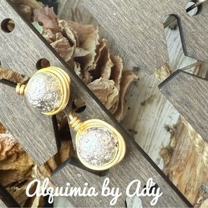 Alquimia Gold and Silver Dangle Earrings